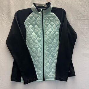 Xersion Women's Black and Light Blue Ski Jacket